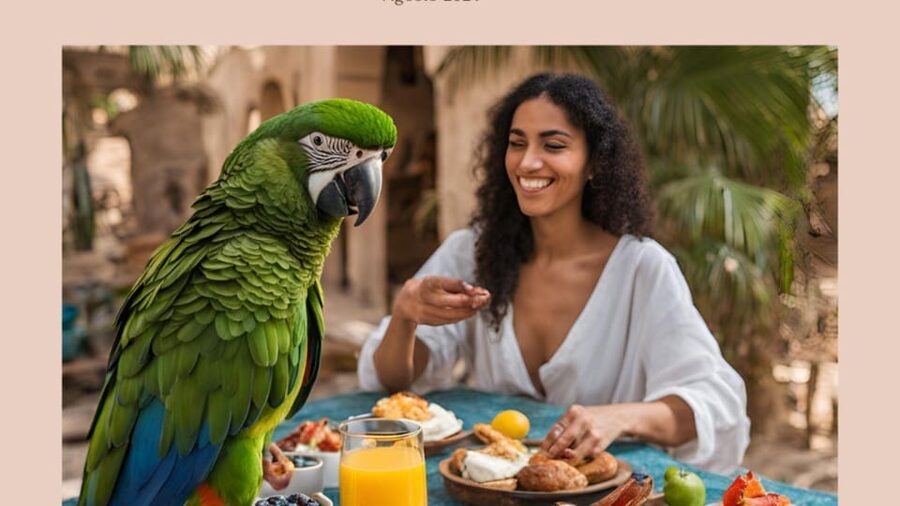 Breakfast with parrots at Masseria Mazzetta with wildlife park - Walking Through the Aviaries With Birds of Prey