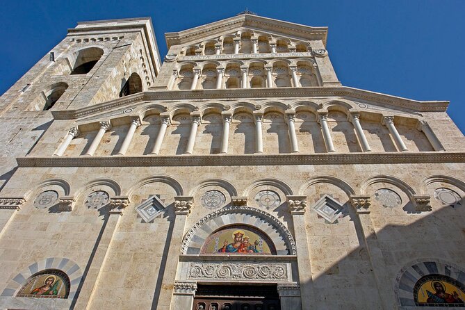 Cagliari city tour and flamingo park by minivan and on foot - Bonaria Basilica and the road past Poetto