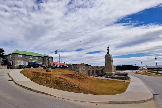 Falkland Islands Shared Tour Sightseeing with Penguins - Stanley from the van: shipwrecks, government, and air links