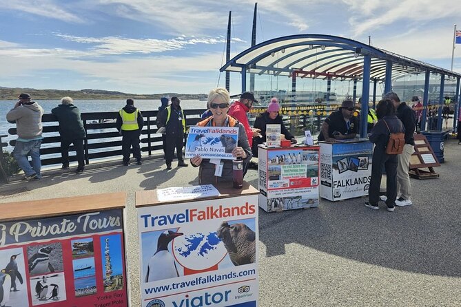 Falkland Islands Shared Tour Sightseeing with Penguins - The whale-bone arch and Stanley Museum