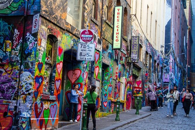Full-day Melbourne City Sightseeing with Penguin Parade - Hosier Lane shows Melbourne’s street-art side