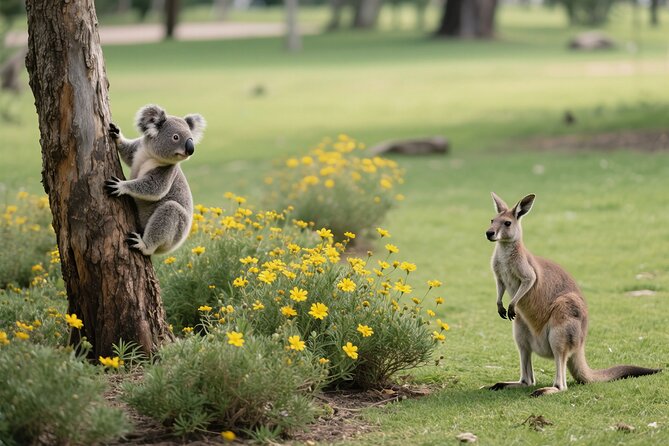 Melbourne Puffing Billy Penguin wine choc(16 max) Hotel Pick Up - Maru Koala and Animal Park may be the flexible stop