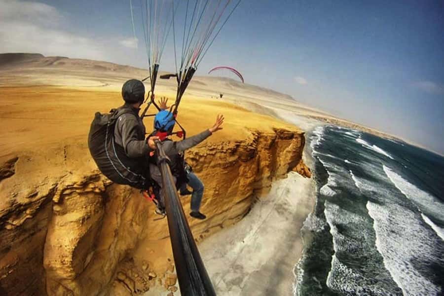 Paracas : Paragliding - Fly Like a Bird - Practical preparation before pickup