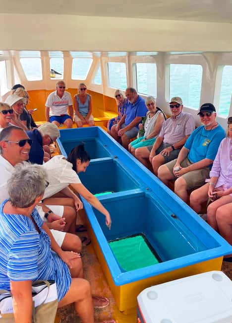 Tobago: Little Tobago Bird Sanctuary Visit and Boat Tour - A glass-bottom boat over Tobago’s coral reefs