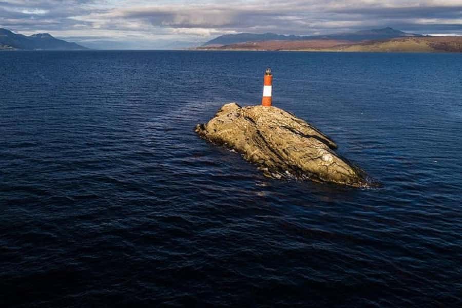 Ushuaia: Sailing Beagle Channel to the Penguin Colony - Gable Island and views toward Puerto Williams