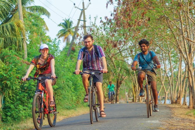 Village Bike Tour & Birdwatching - A Kerala-style meal beside the water